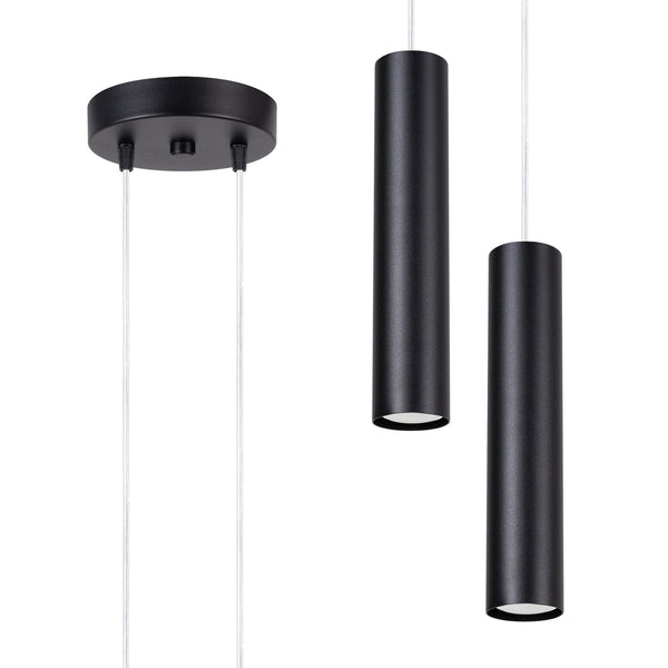 Lampa suspendata LAGOS 2P negru