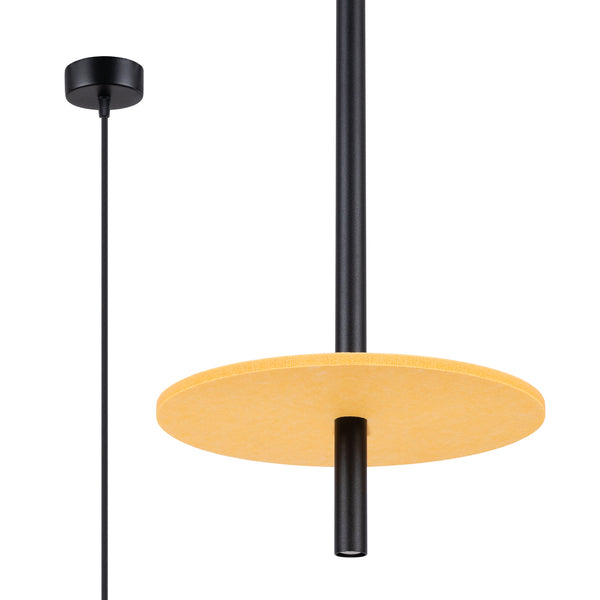 Lampa suspendata FELTRO 1 negru/galben