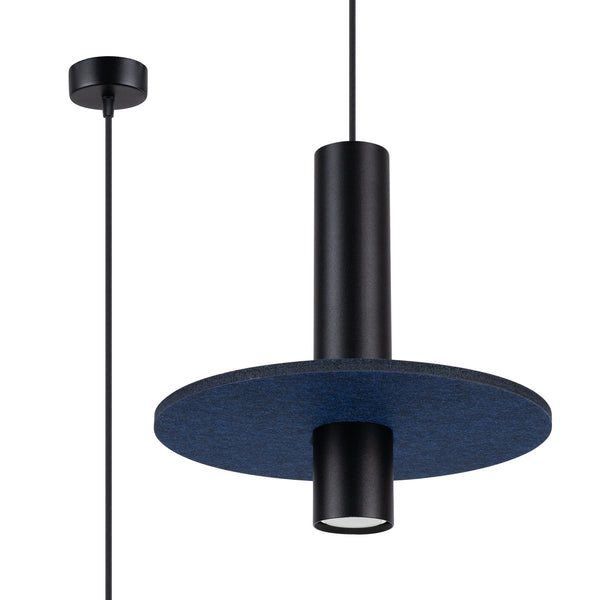 Lampa suspendata PELTA 1 negru/negru