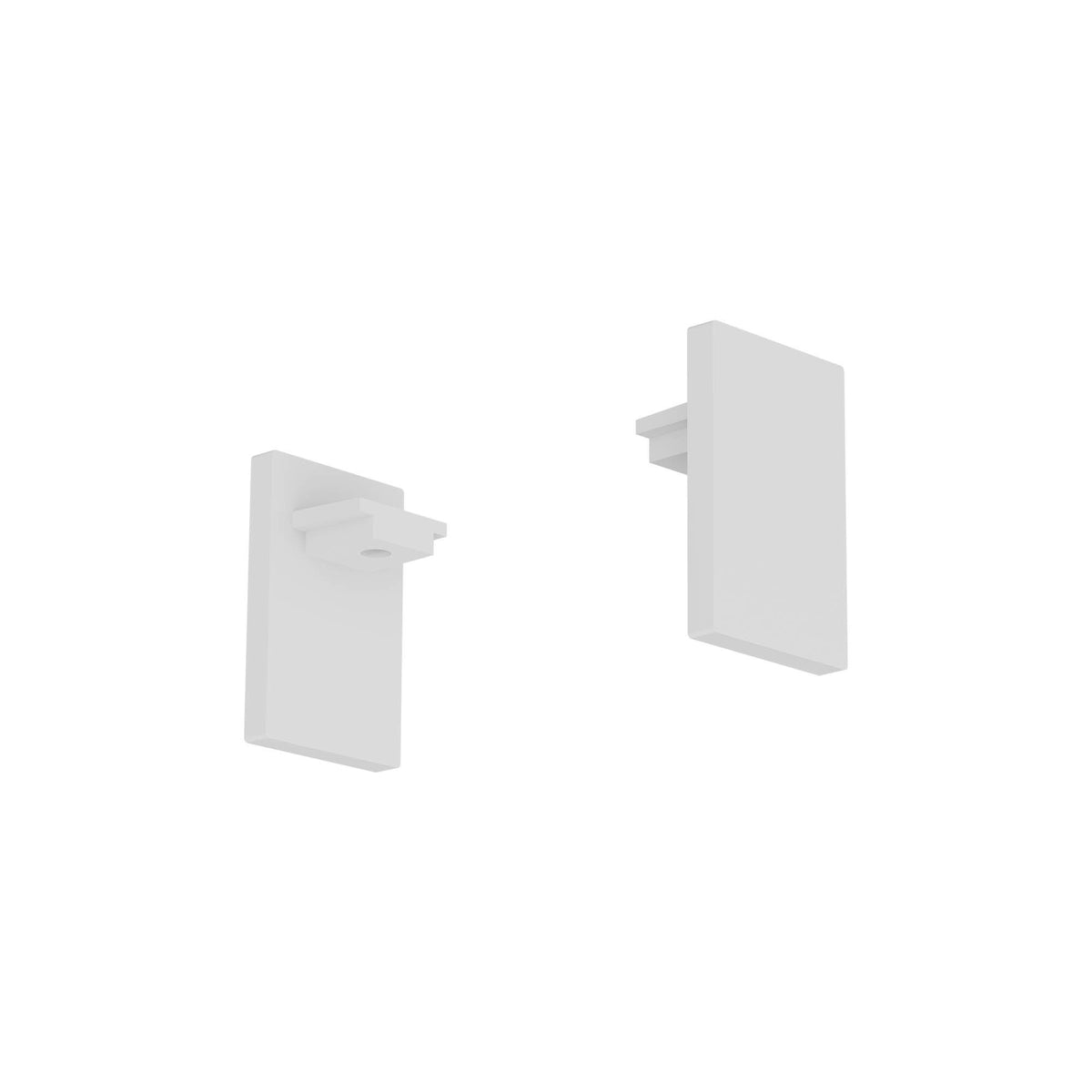 Element terminal capac profil XFIVE - Alb mat