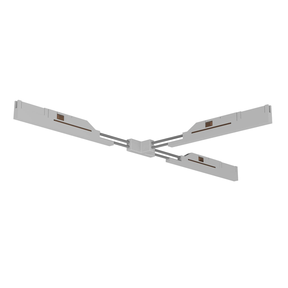 Conector electric flexibil în T XFIVE - Alb mat