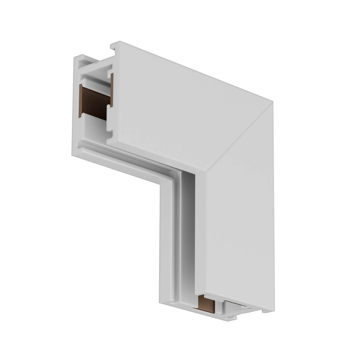 Conector unghi interior 90° profil aparent XFIVE - Alb mat